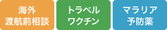 海外渡航前相談・トラベルワクチン・マラリア予防薬